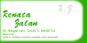 renata zalan business card